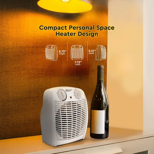 Miniatura 9 de Comfort Zone CZ45E Calentador Personal con Ventilador Forzado de 750/1,500 Vatios con Termostato Ajustable, Protección contra Sobrecalentamiento
