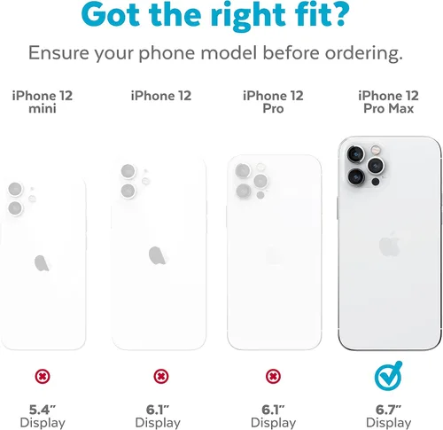 Miniatura 7 de Speck Products Presidio2 Grip - Funda para iPhone 12 Pro Max, color negro y blanco