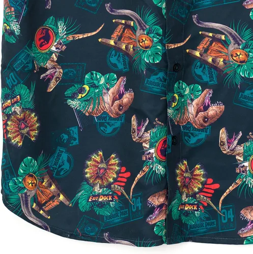 Miniatura 4 de Jurassic World Jurassic Park T-Rex - Camisa de vestir con botones para adulto