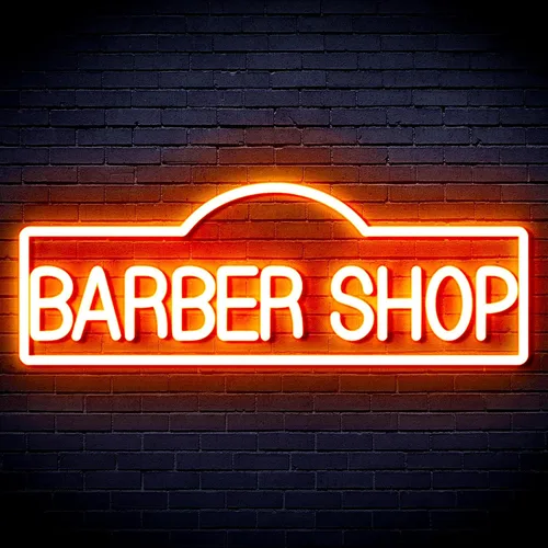 Miniatura 13 de ADVPRO Señal de neón LED de silicona flexible de Barber Shop - rojo y azul - st16s42-fnu0358-rb