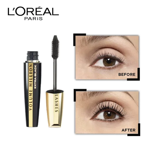 Miniatura 3 de L’Oreal Paris Volume Million Lashes Máscara de Pestañas - Extra Black Extra Negro