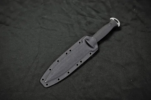 Miniatura 2 de S-TEC Cuchillo táctico de caza de hoja fija G10 con mango compuesto con funda Kydex