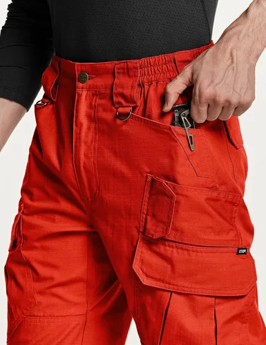 Miniatura 5 de CQR Pantalones tácticos para hombre, resistentes al agua, pantalones cargo Ripstop, ligeros EDC trabajo, senderismo, ropa para exteriores