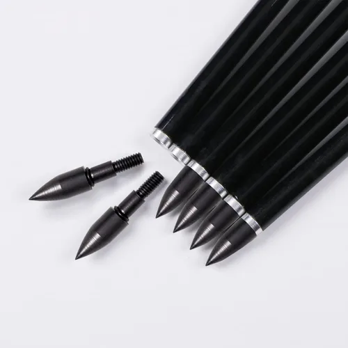 Miniatura 7 de 31Inch Carbon Arrows, Targeting Practice Hunting Arrow, Turkey Feather Fletching Arrow, with Removable Tips and nocks for Recurve & Compound Bow