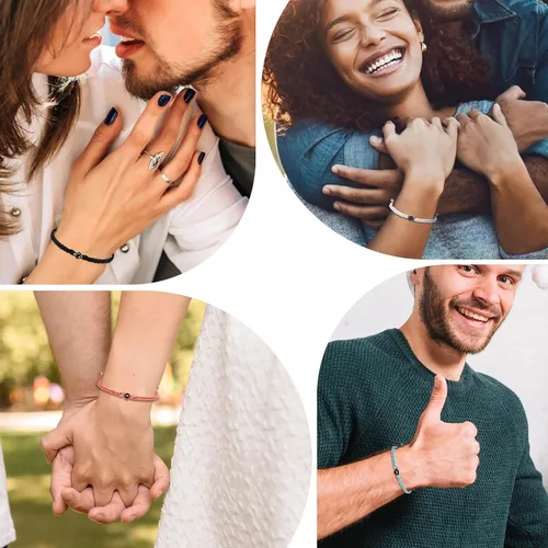 Miniatura 22 de Pulseras personalizadas con fotos, pulsera con imagen en el interior, pulseras para parejas, foto personalizada, regalos de cumpleaños