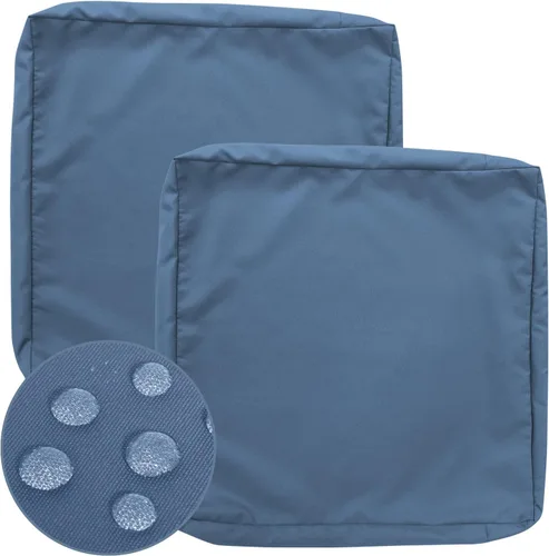 Miniatura 13 de GUEGLSA Fundas de cojín de repuesto para exteriores de 24x24x5 pulgadas, fundas impermeables para asientos de patio, fundas para cojines de silla