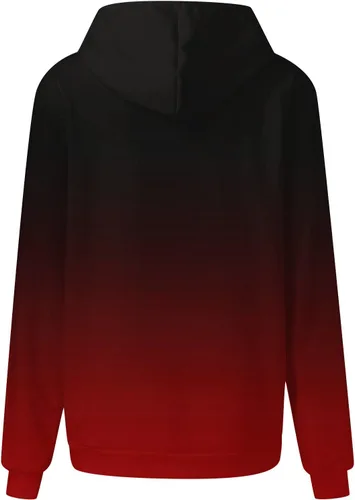 Miniatura 36 de Ceboyel Sudaderas de gran tamaño para mujer, teñido anudado, manga larga, sudaderas con capucha, ajuste holgado, ropa de moda para adolescentes