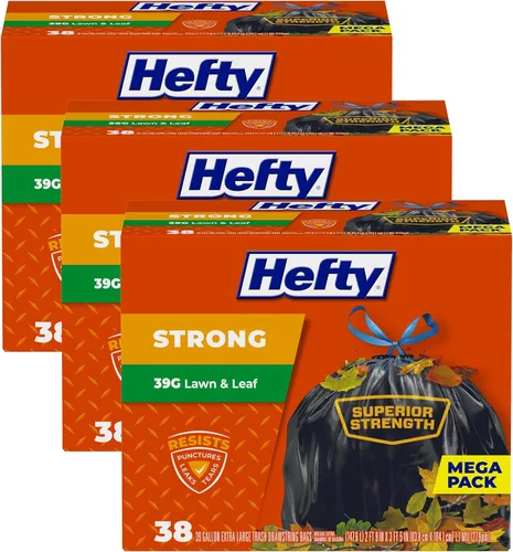 Miniatura 9 de Bolsas de basura extra grandes Hefty Strong, negras, 33 galones, 48