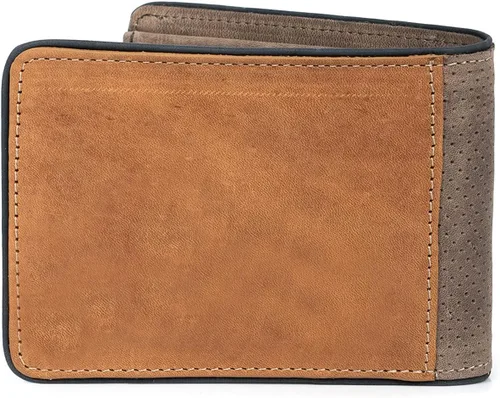 Miniatura 6 de VELEZ Carteras de cuero genuino para hombre Beige Vintage