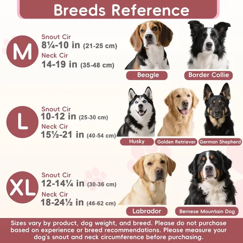 Miniatura 5 de BARKLESS Bozal de nailon suave para perros grandes y medianos, 2 en 1, con lazo acolchado ligero para beber y alimentar, protector bucal ajustable