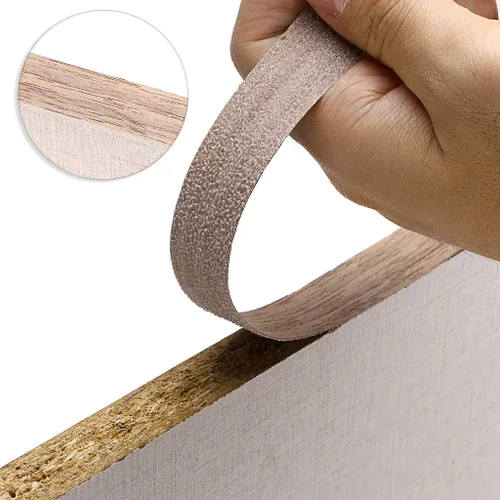 Miniatura 6 de Skelang Cinta de madera de nogal, para planchar, con adhesivo termofusible, cinta de madera flexible (2 pulgadas x 50 pies)