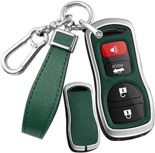 Miniatura 12 de SANRILY Funda de piel sintética para llavero de 3/4 botones para Nissan Sentra Xtrail Pathfinder Quest Altima Armada Frontier para Infiniti FX35