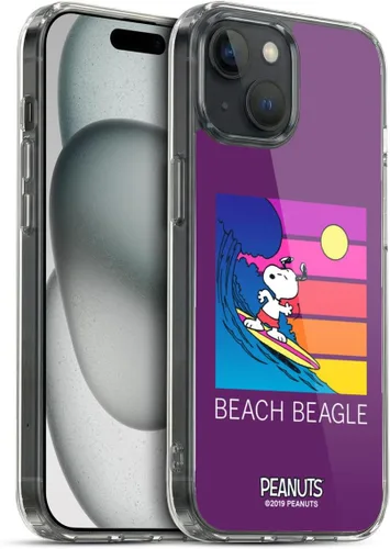 Miniatura 12 de Head Case Designs Peanuts Tropical Surf Snoopy Aloha Disco Gel Funda con licencia oficial [protección de grado militar] compatible con Apple iPhone