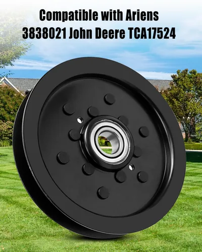 Miniatura 4 de Polea tensora plana para Ariens John Deere 737 757 777 797 1585 1570 1580 Z820A Z910A Series, polea tensora para cortacésped reemplazar TCA17524