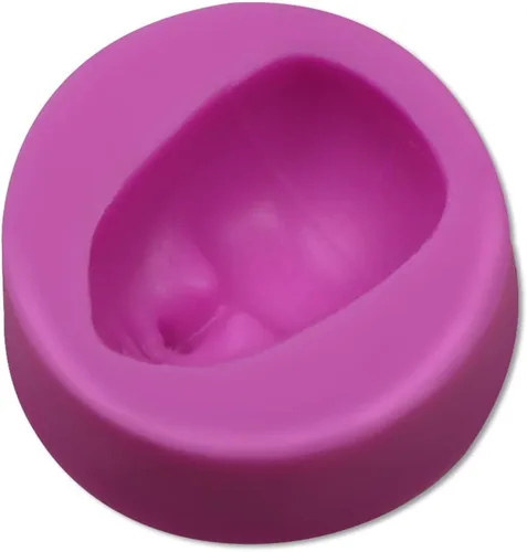 Miniatura 8 de Moldes de silicona para fondant, 6 paquetes de moldes de silicona de chocolate para cara de bebé, arcilla polimérica, muñeca, cara de elfo