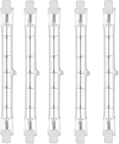 Miniatura 6 de Paquete de 5 bombillas halógenas R7S T3 de 3.071 in, 100 W, 110 V, tipo J, bombillas halógenas de doble extremo de 120 voltios para trabajo