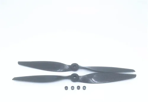 Miniatura 11 de KingVal Reemplazo de 2 pares de hélice CW/CCW de fibra de carbono 1245 compatible con RC Quadcopter Drone Black 2 Pairs 1245