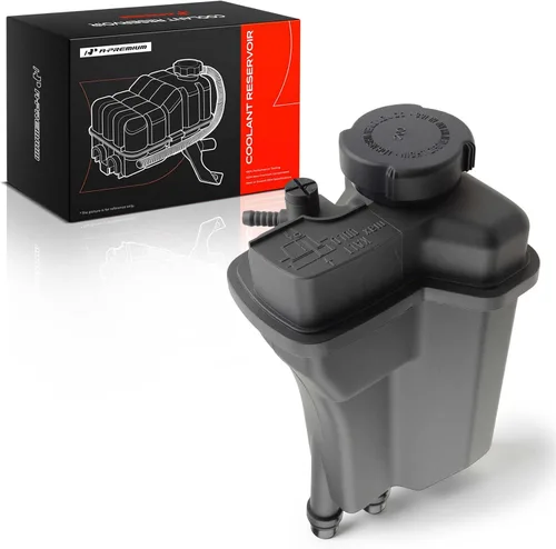 A-Premium Tanque de depósito de recuperación de desbordamiento de refrigerante del motor compatible con BMW [E39 E38, 2.5L 2.8L 3.0L], 525i 01-03 y