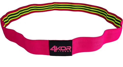 Banda de resistencia de 4KOR Fitness, 50 x 3 pulgadas, hecha de tela cómoda antideslizante, perfecta para terapia física, yoga y construcción de