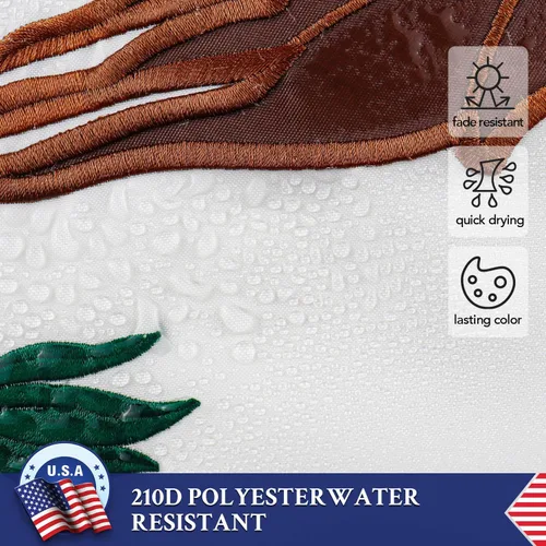 Miniatura 4 de Bandera de México 3x5 para exteriores, banderas mexicanas bordadas, nylon 210D resistente, rayas cosidas, ojales de latón más fuertes, 4 dobladillos