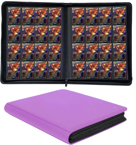 Miniatura 17 de Carpeta de más de 1000 bolsillos para tarjetas intercambiables, álbum de 16 bolsillos compatible con MTG, tarjetas deportivas y otras tarjetas Azul