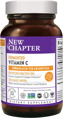 New Chapter Vitamina C fermentada, 30 unidades