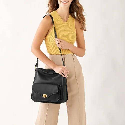 Miniatura 5 de Fossil Bolso Hobo de cuero para mujer Heritage