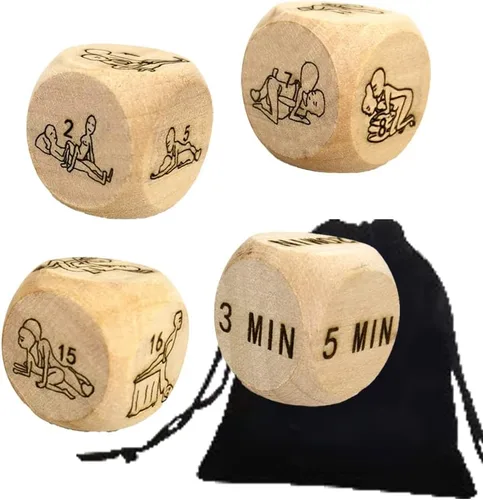 Miniatura 6 de 4 dados divertidos para hablar y hacer yoga, para parejas, para adultos, traviesos, para fitness, para amantes de la fiesta, mejora el amor