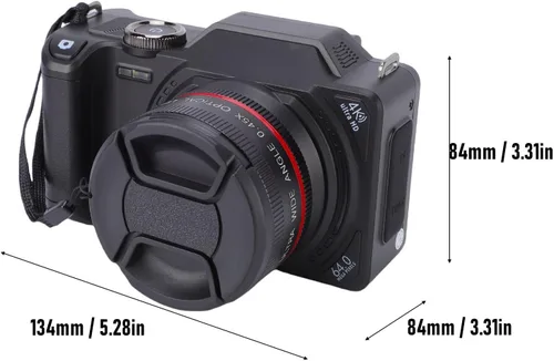Miniatura 5 de EBTOOLS Cámara digital 4K, 64Mp, pantalla abatible de 3 pulgadas, rotación de 180, zoom digital 18X, enfoque automático, grabación de video, gran