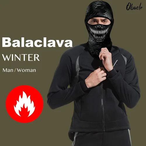 Miniatura 116 de Obacle Pasamontañas para hombres y mujeres, para invierno, clima frío, esquí, ciclismo, caza