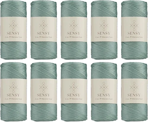 Miniatura 17 de Sensy Premium Cuerda de Poliéster de 2mm 251 Yardas Cuerda de Polipropileno 100% Cordón de Macramé 2mm Cordón para Bolsa de Ganchillo Cuerda