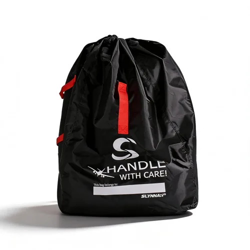 Miniatura 8 de Bolsa de viaje para asiento de coche SLYNNAR para avión - Compatible con asientos de coche convertibles, portabebés y asientos de seguridad, Negro