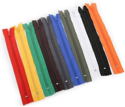 Miniatura 4 de Cierre de tela, 10 unidades de 7.9 in de longitud, cremalleras de bobina de nailon a medida para coser ropa, decoración artesanal, accesorios