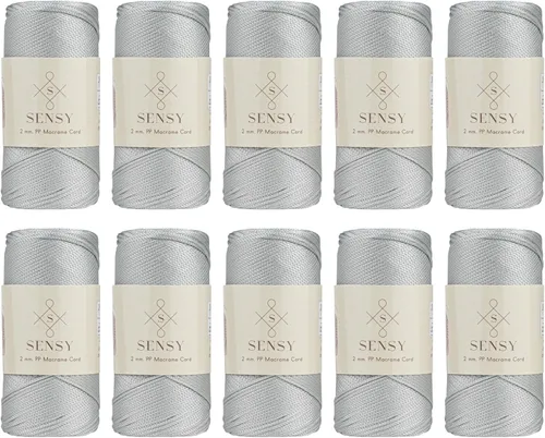 Miniatura 136 de Sensy Premium Cuerda de Poliéster de 2mm 251 Yardas Cuerda de Polipropileno 100% Cordón de Macramé 2mm Cordón para Bolsa de Ganchillo Cuerda