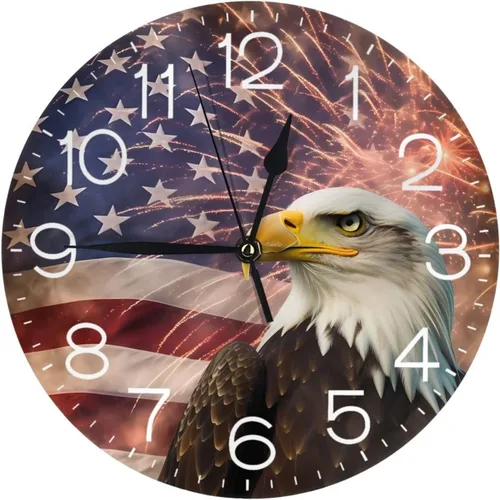 Miniatura 14 de Reloj de pared redondo con diseño de mariposa, silencioso, sin tictac, funciona con pilas, relojes de escritorio silenciosos de cuarzo