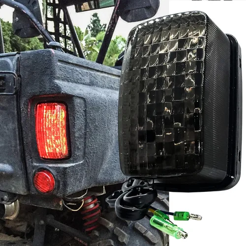 Miniatura 3 de YFM, luz LED trasera de freno con vidrio nublado para Yamaha atv, utv 350 400 450 660 250 4x4 Yamaha Grizzly, Viking, Rhino, Big Bear, Kodiak