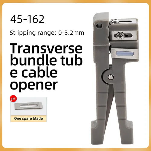 Miniatura 2 de 45-162 Pelacables de fibra óptica de fibra óptica Pelacables de cable coaxial Herramienta de corte de pelado(45-162)
