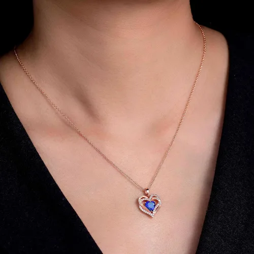 Miniatura 2 de boya Collares de regalo para mujeres, collar de plata de ley 925, regalo de aniversario de cumpleaños, joyería para mamá, esposa, novia, chapado