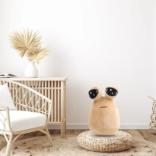 Miniatura 6 de BULINGNA Lindo peluche de Pou de dibujos animados, juguete de peluche de Alien Pou, regalo de cumpleaños para niños y adultos