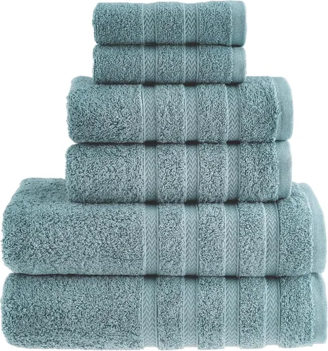 Miniatura 27 de HALLEY Paquete de 4 toallas de mano turcas de alta calidad (4 piezas) de 650 GSM, altamente absorbentes, súper suaves, 100% algodón, 4 toallas