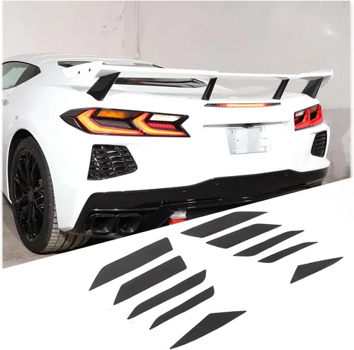 Miniatura 3 de Película de luz trasera precortada de tinte de humo compatible con Chevrolet Chevy Corvette C8 2020 2021 2022 2023, calcomanías adhesivas de luces