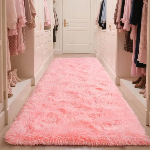 Miniatura 68 de Zentavio Alfombras de área para sala de estar, alfombras grises para dormitorio, alfombra de 4 x 6, alfombra mullida, peluda y suave, shag estética