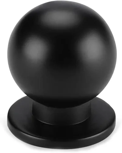 Miniatura 9 de Haliwu Paquete de 5 pomos de bronce antiguo para gabinetes de cocina, tiradores redondos para cajones para baño, cocina, dormitorio
