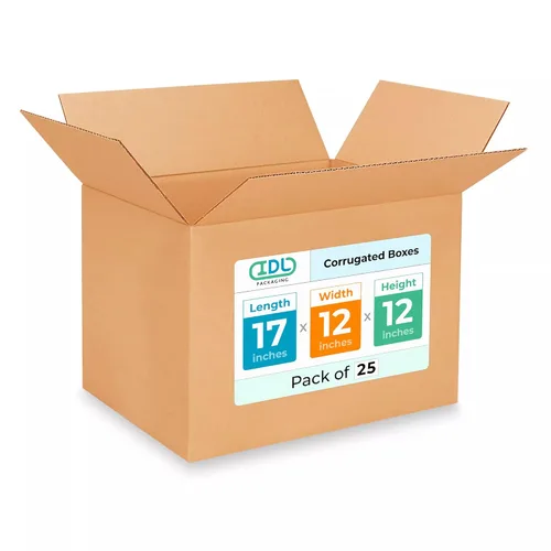 Miniatura 244 de IDL Packaging Paquete de 5 cajas de envío altas de 8 x 8 x 48 pulgadas, extra resistentes de 200 libras frente a caja regular, cajas de mudanza