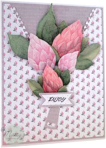 Miniatura 4 de Matty's Crafting Joy Floral Grace - Bloc de papel de cartulina de doble cara de 12 x 12 pulgadas, 24 unidades, diseño floral