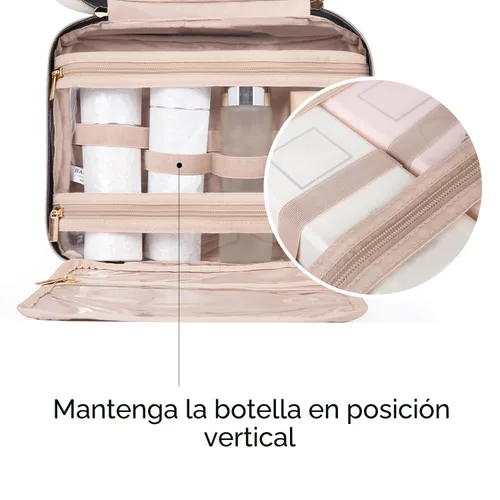 Miniatura 4 de Bolsa de viaje con gancho para colgar, resistente al agua, organizador de cosméticos, bolsa de viaje para accesorios, champú, contenedor