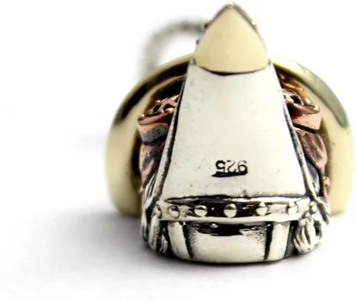 Miniatura 5 de Colgante de plata de ley 925 de COSUMOSU Steampunk Plague Doctor Bird Beak Mask
