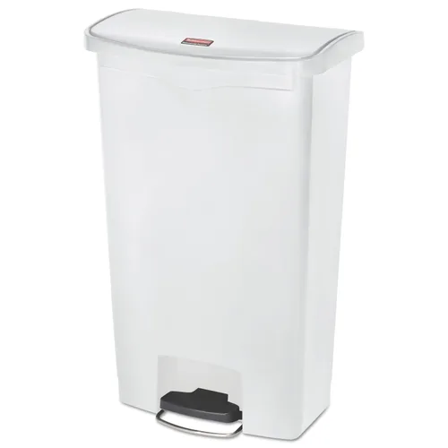 Miniatura 21 de Rubbermaid Commercial Products - Bote de basura Streamline Slim con pedal Papelera de plástico, 4 galones (15 litros), color rojo, con manos