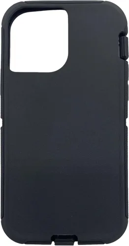 Funda exterior de goma de repuesto compatible con iPhone 13 Otterbox Defender Series (negro)