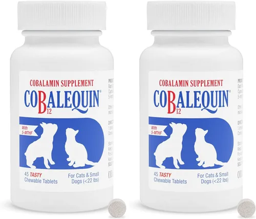 Miniatura 8 de Nutramax Cobalequin B12, suplemento para gatos y perros pequeños, 45 unidades (Paquete de 1)